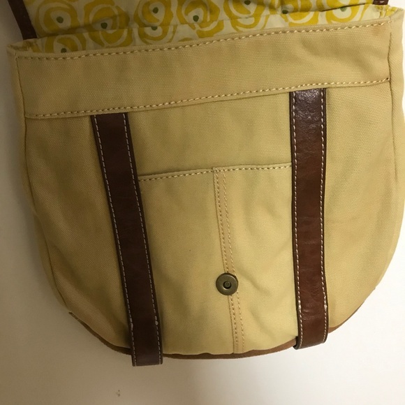 Fossil Bags Fossil Canvas Leather Crossbody Messenger Bag Poshmark